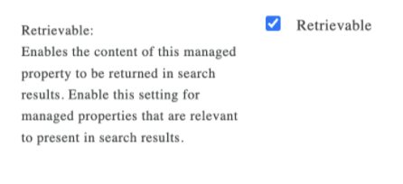 Retrievable