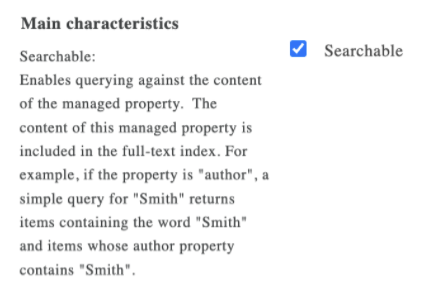 searchable