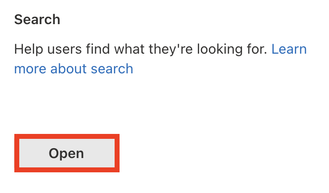 Open Search