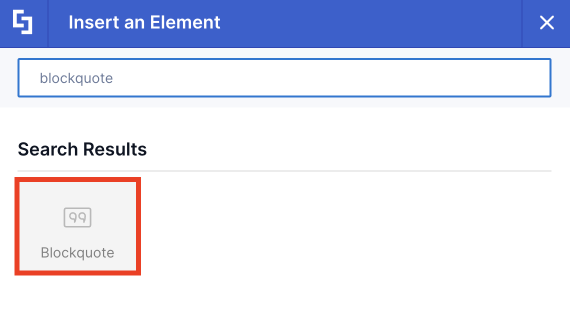 blockquote design element