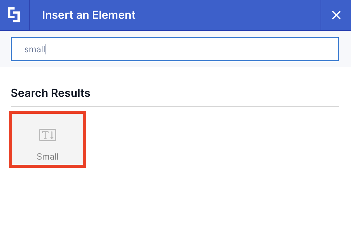 Small Design Element