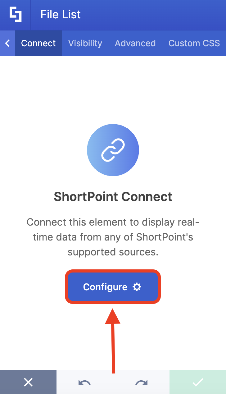 Configure