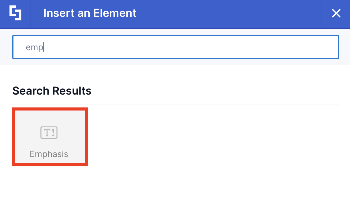 Emphasis Design Element