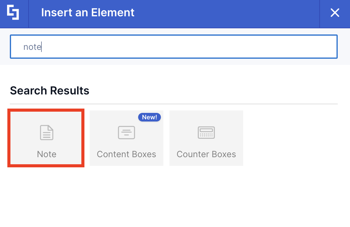 Note Design Element