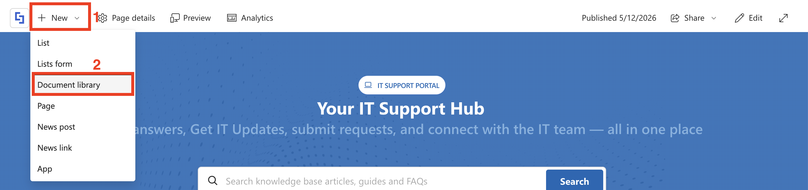 New Document Library
