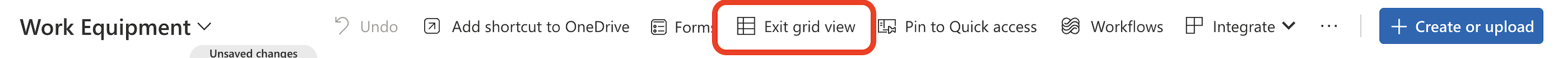 Exit grid view