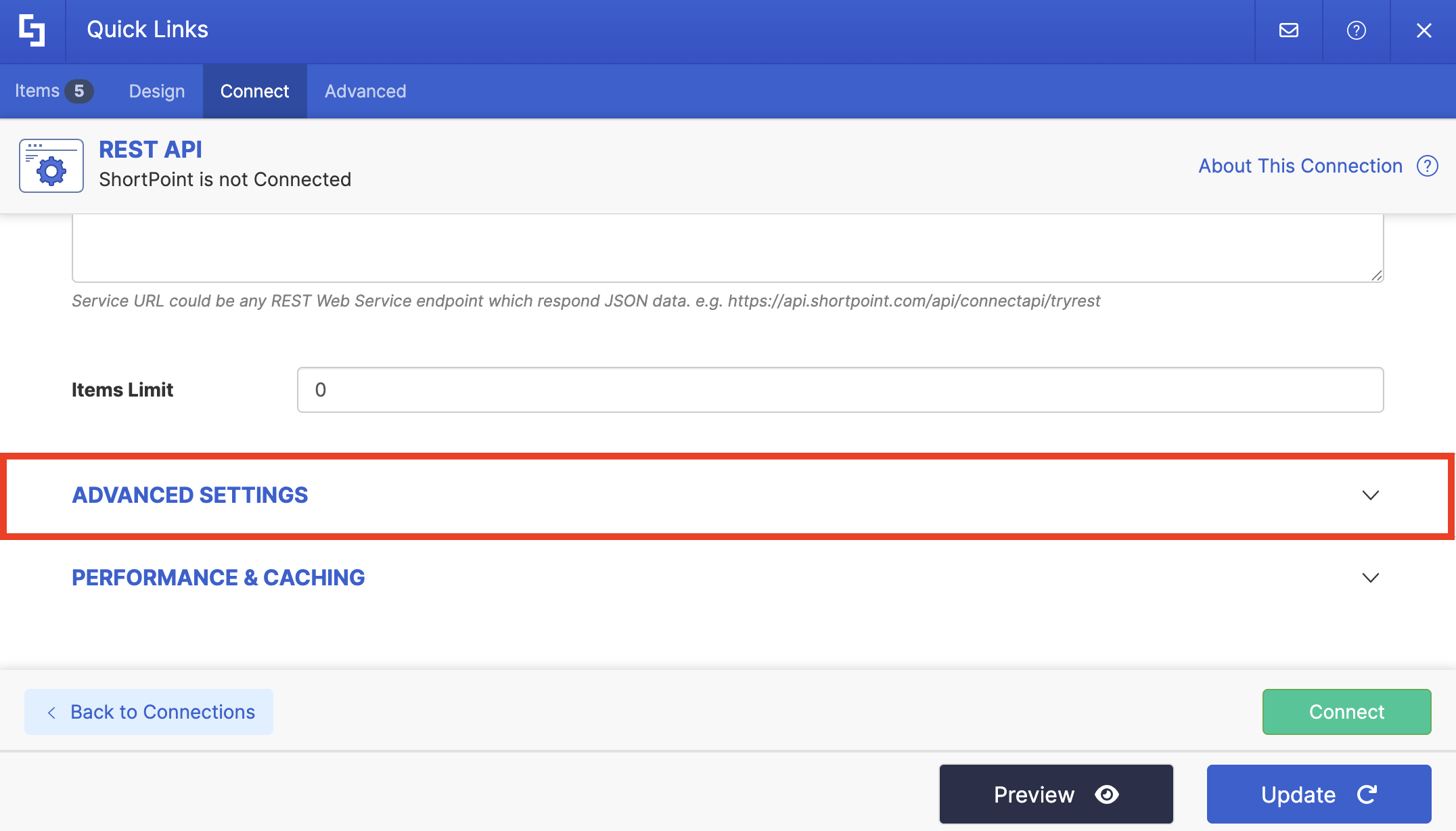 Advanced Settings