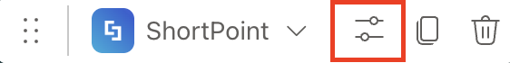 Editing the ShortPoint web part to start making page changes