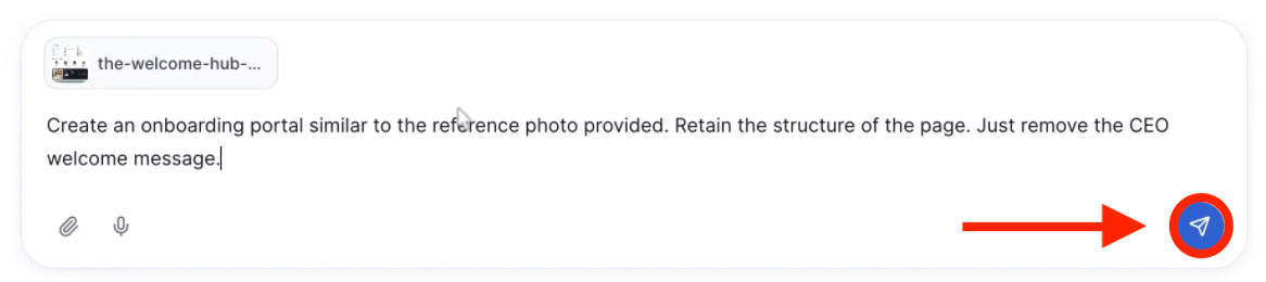 Submitting the image-to-image prompt with the Enter button in AI Designer