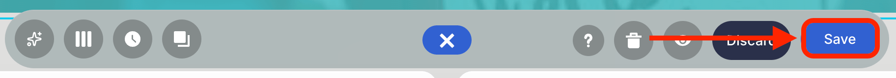 Saving layout changes after pasting the design snippet to a new page
