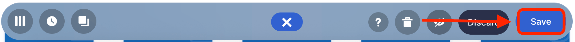 Clicking the Save button to update the active SharePoint site