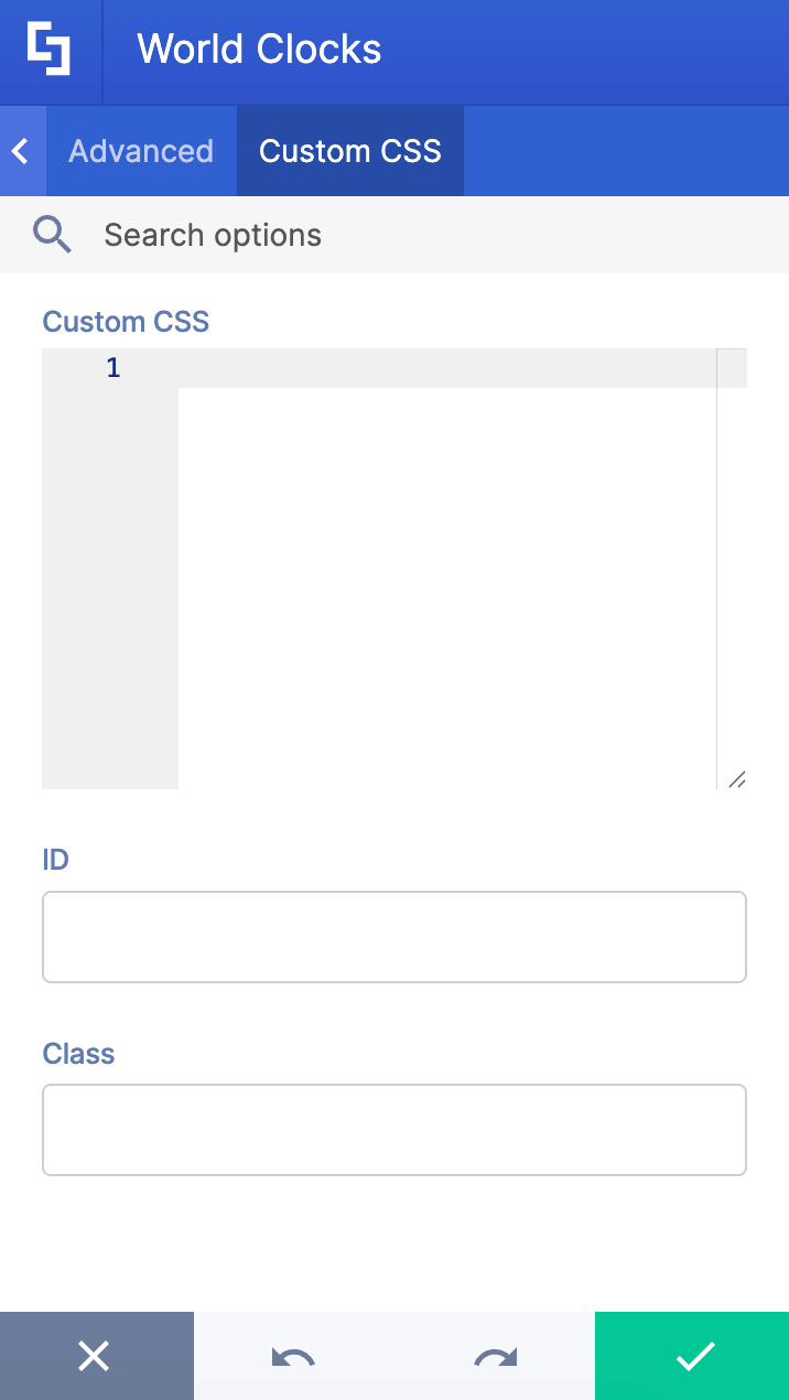 Showcasing Custom CSS tab interface in settings window