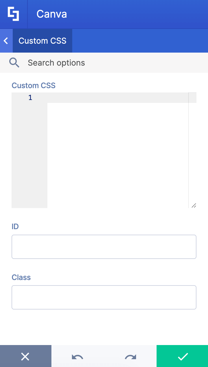 Showing custom css tab customizations inside the settings window