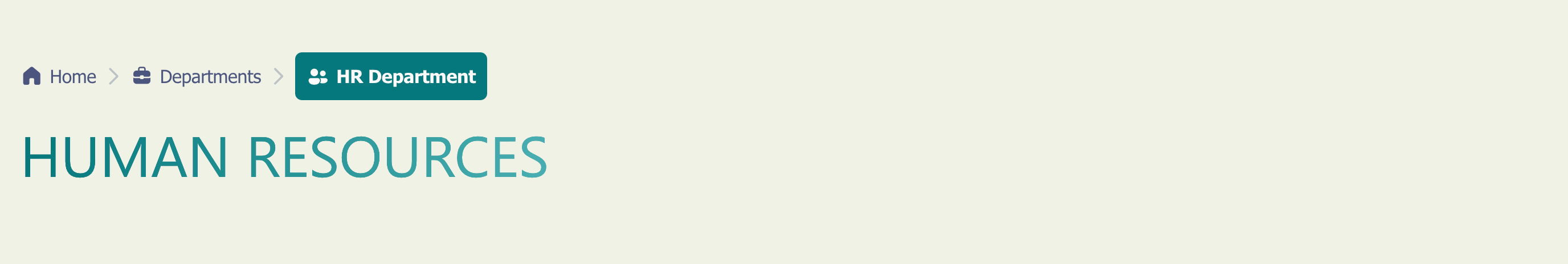 Showing a more prominent design style for active breadcrumb navigation