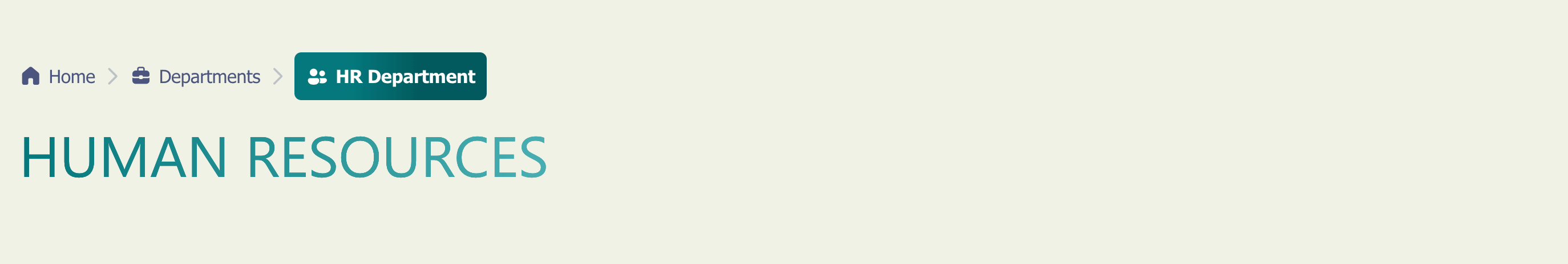 Featuring a gradient pill for active breadcrumb navigation