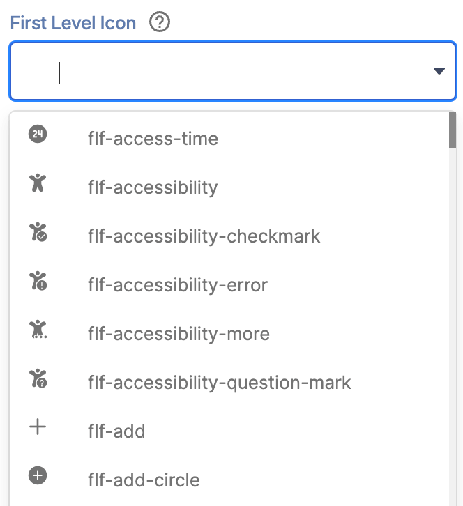 Alt="First level icon"