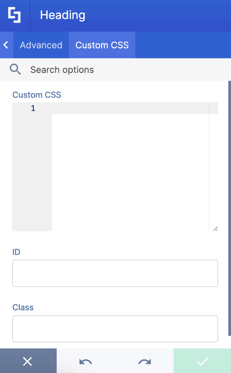 Injecting unique CSS or code overrides within the layout editing interface