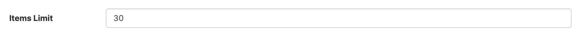 Modifying the maximum items limit input box for displayed directory profiles