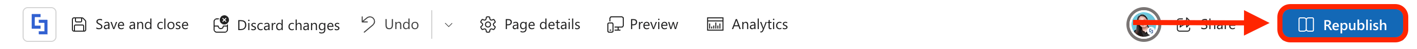Publishing the live page updates to finalize the SharePoint employee directory
