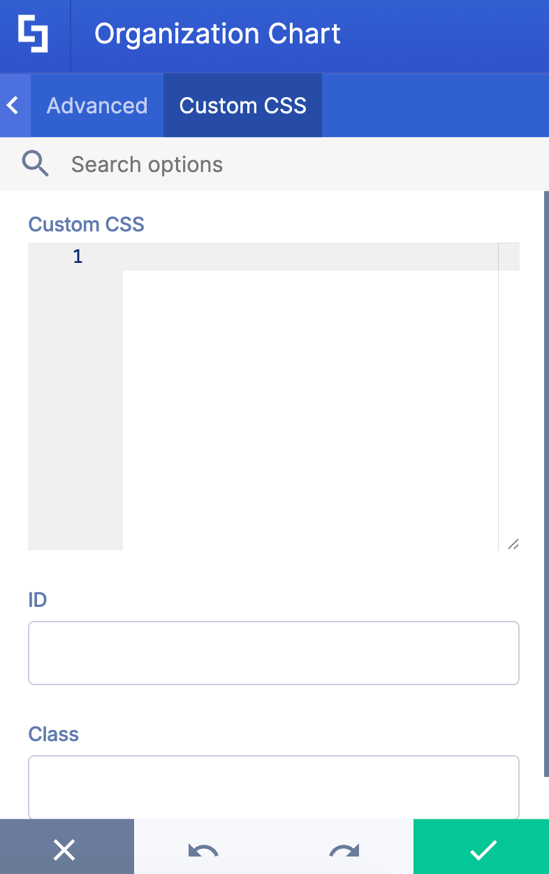 Injecting targeted style overrides into custom CSS input panel