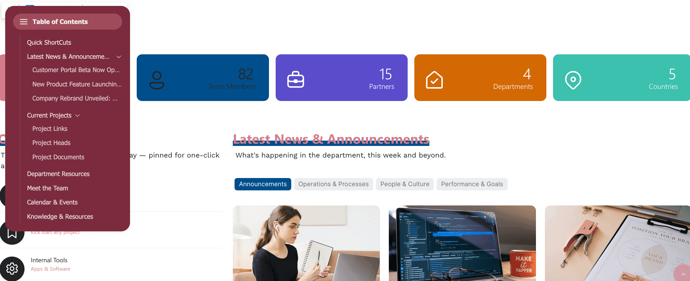 Showcasing style 2 which emphasizes the navigation title header 