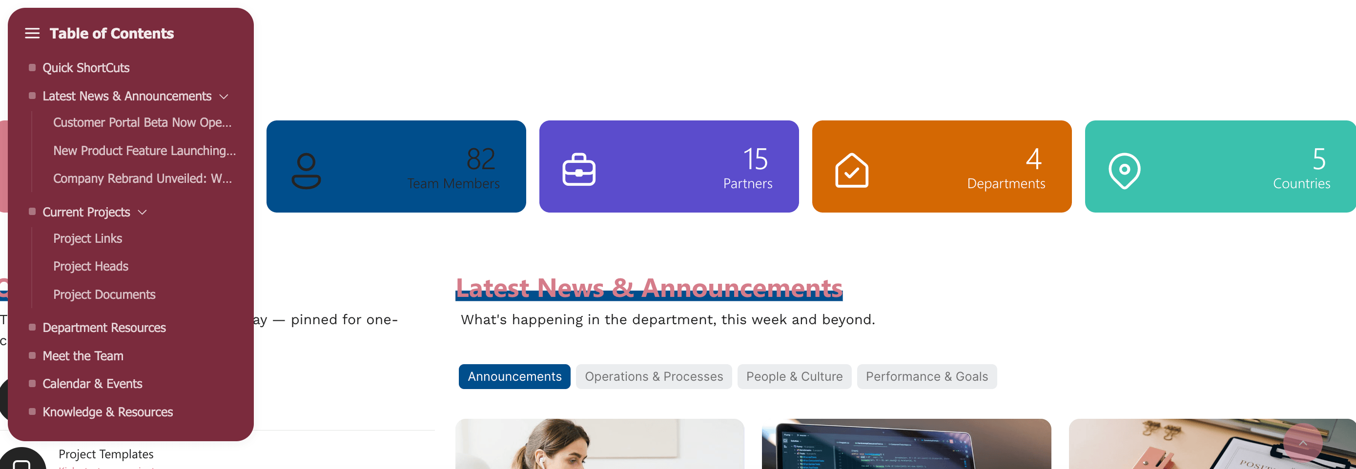 Displaying a bullet-point system layout for style 3