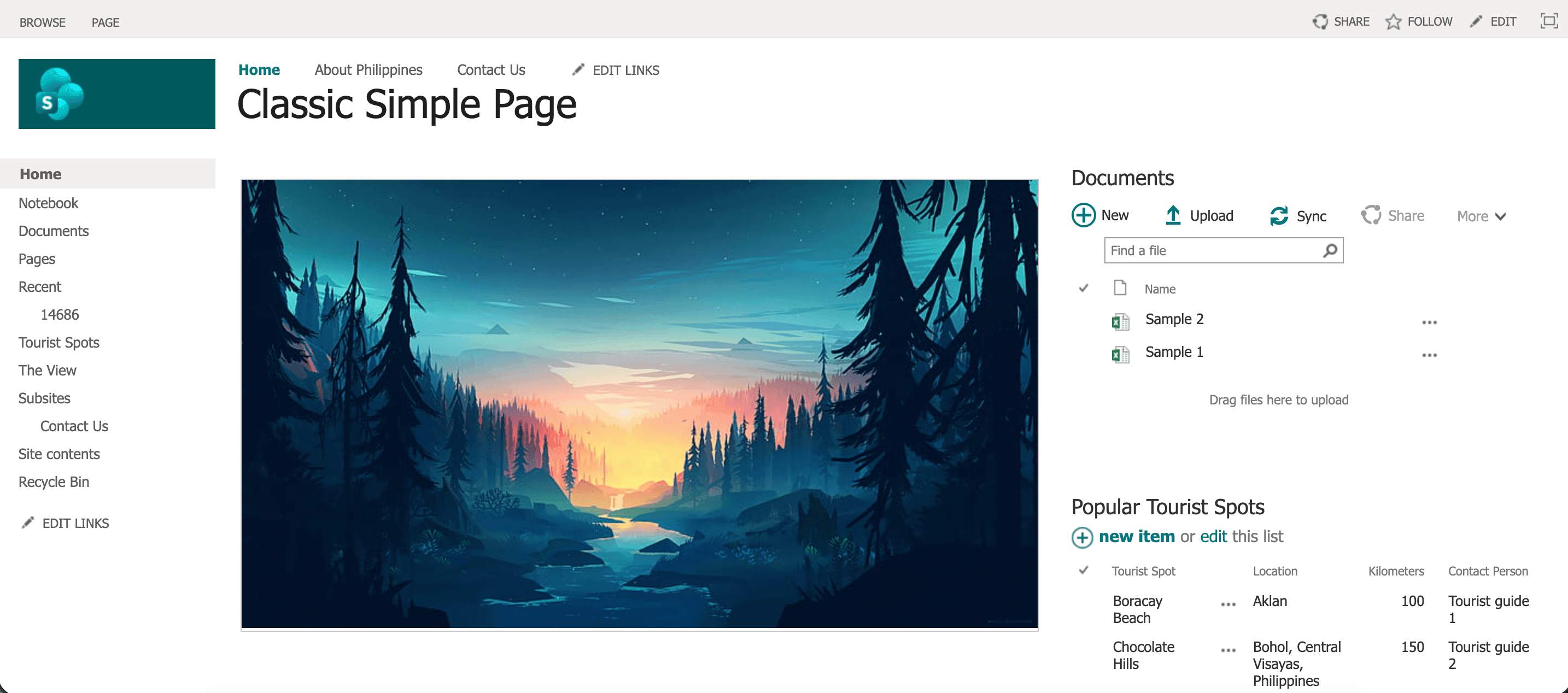 Viewing a classic SharePoint page before starting the modern conversion process