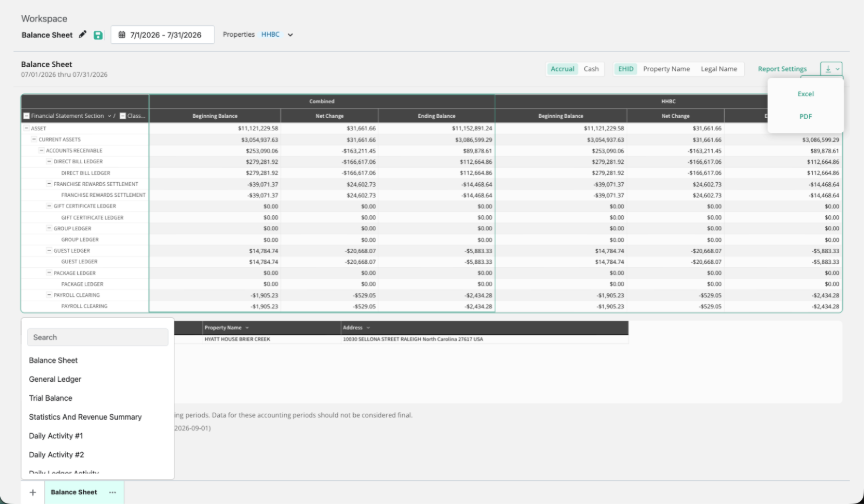 Select + in the tab bar to add another report to the Workspace.Select + in the tab bar to add another report to the Workspace.