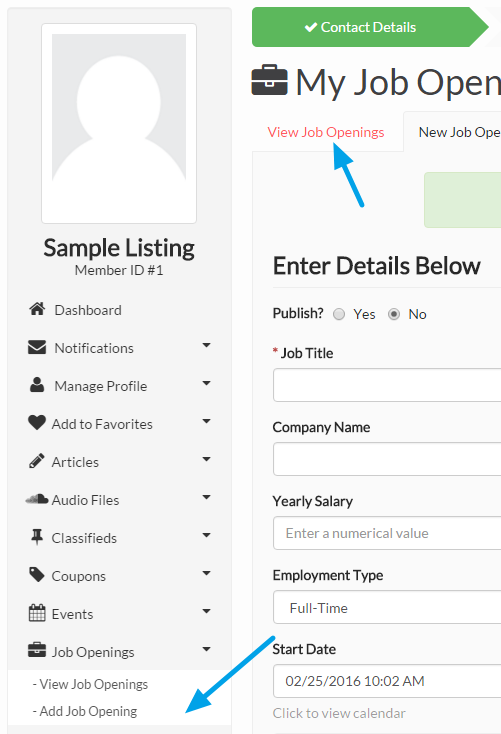 Send Job Options How to Post a Job Offer