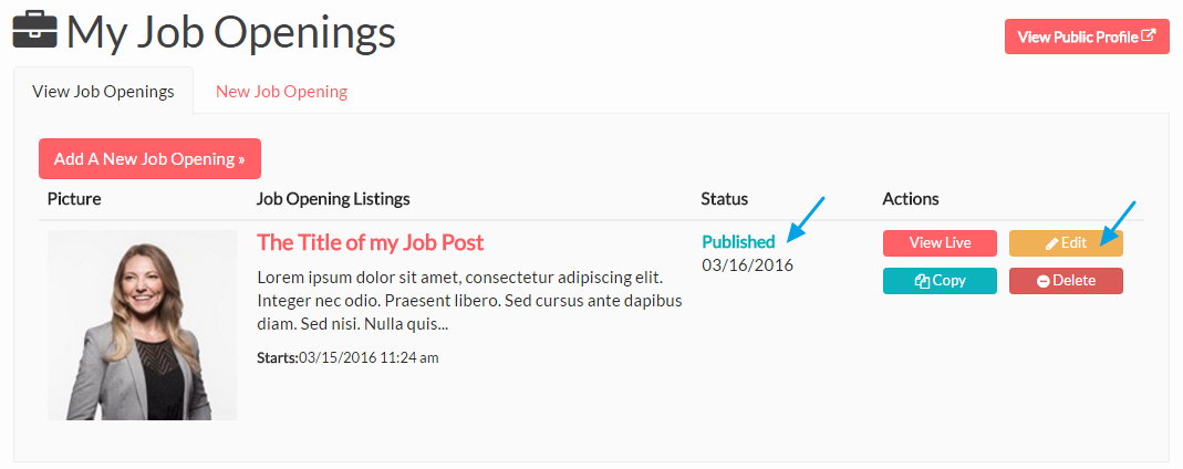 Send Job Options How to Post a Job Offer