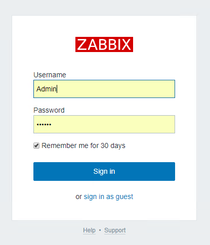 Zabbix templates