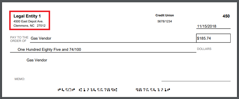 Check Printing Setup - UNITED STATES Check Format : Support Center