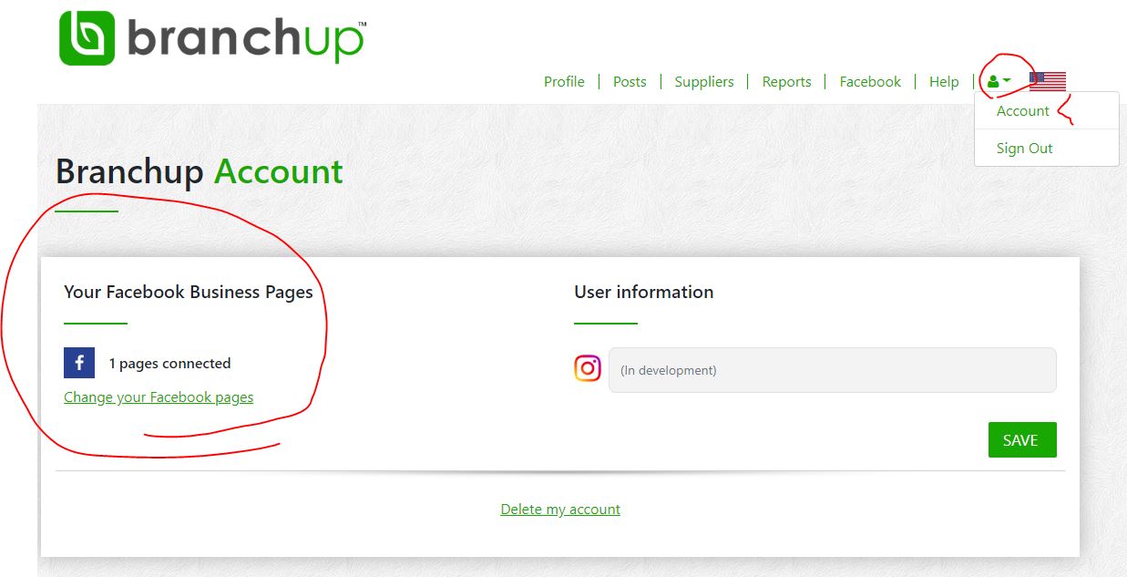 How do I change my Facebook Page? Support