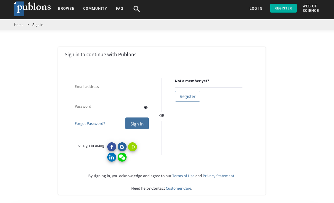 I Can T Log Into My Publons Account Web Of Science I Can T Log Into My Publons Account Web Of Science