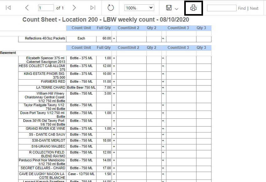 Shelf to Sheet Inventory Support Center