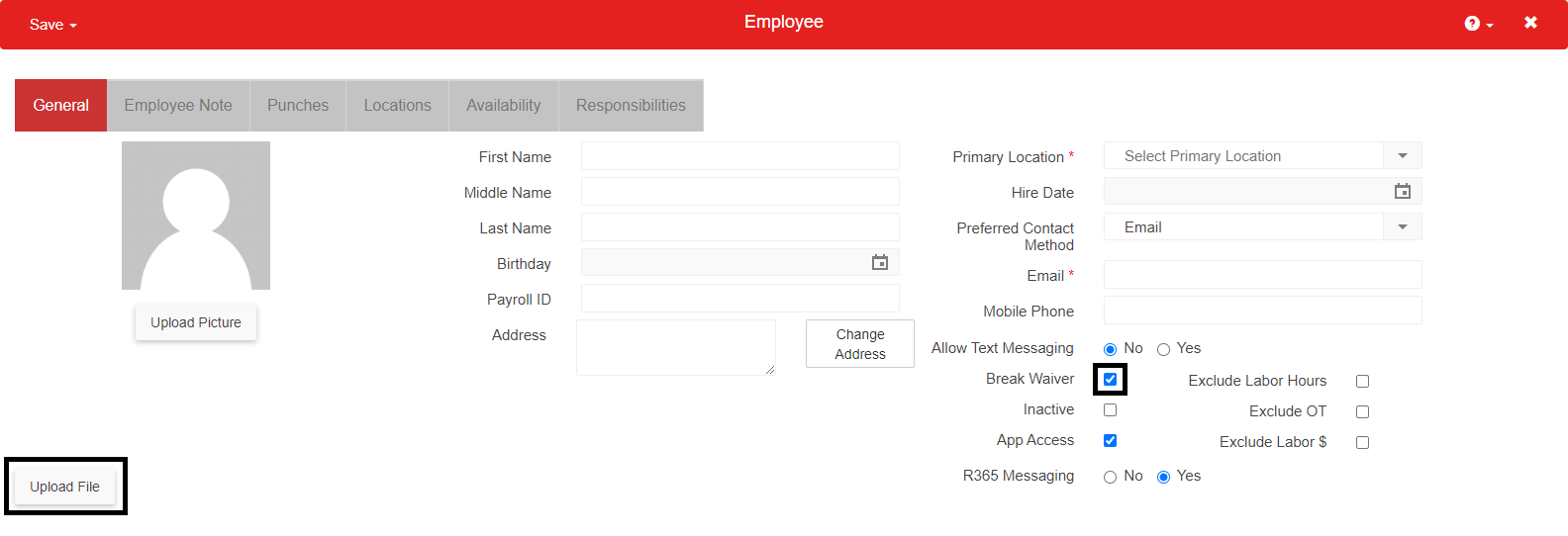 Scheduling break and split shift violation tracking support center