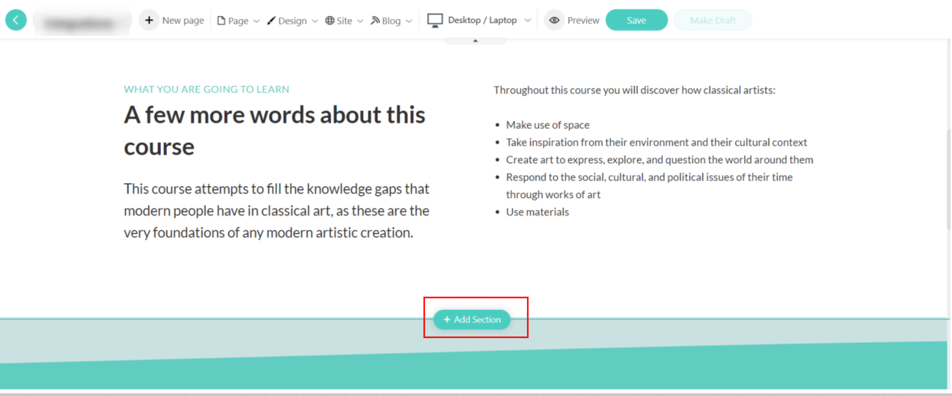 Contents Sections in the Course Layout pages : LearnWorlds Help Center