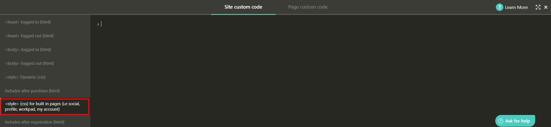 How to customize your Profile page using CSS snippets : LearnWorlds ...
