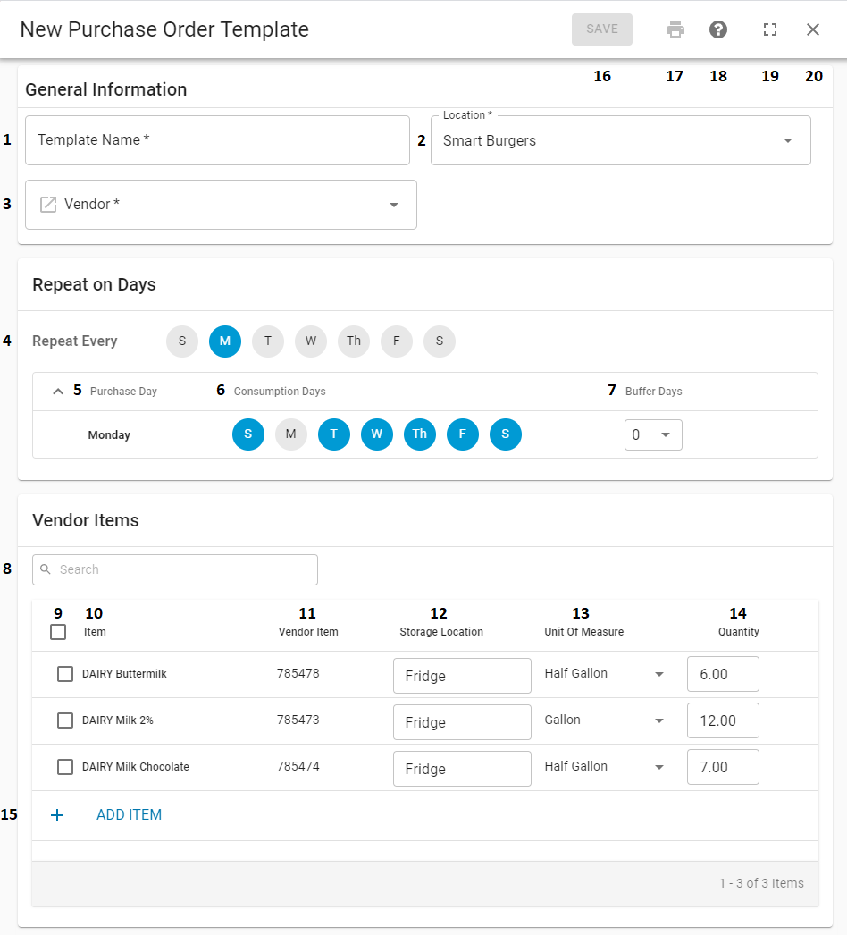 Purchase Orders: Create and Edit a Purchase Order Template : Support Center
