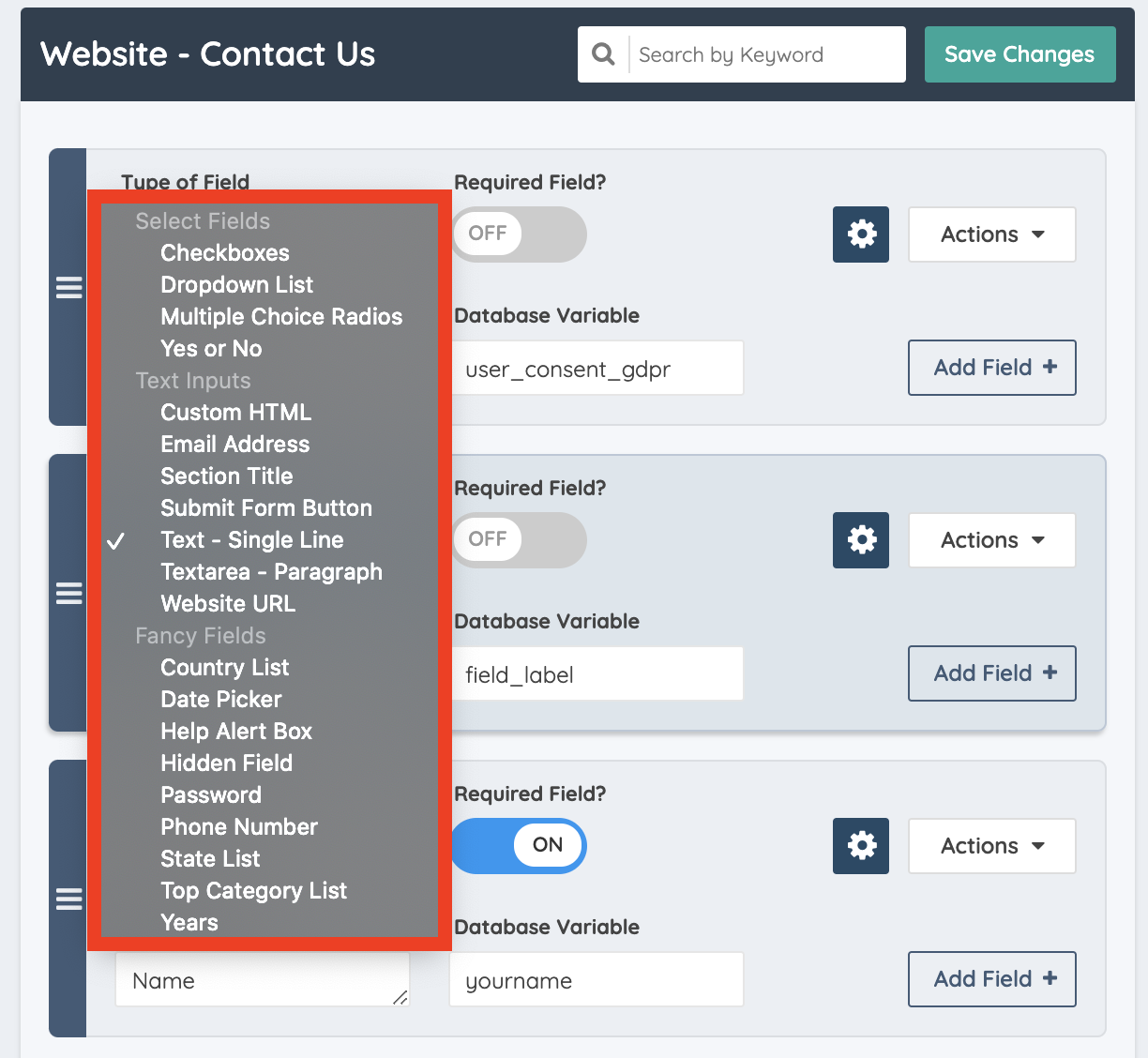 Brilliant Directories - In-Depth Look into Form Fields and their ...