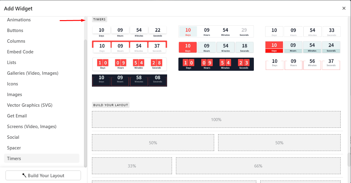 Widgets Overview Timer widget LearnWorlds Help Center