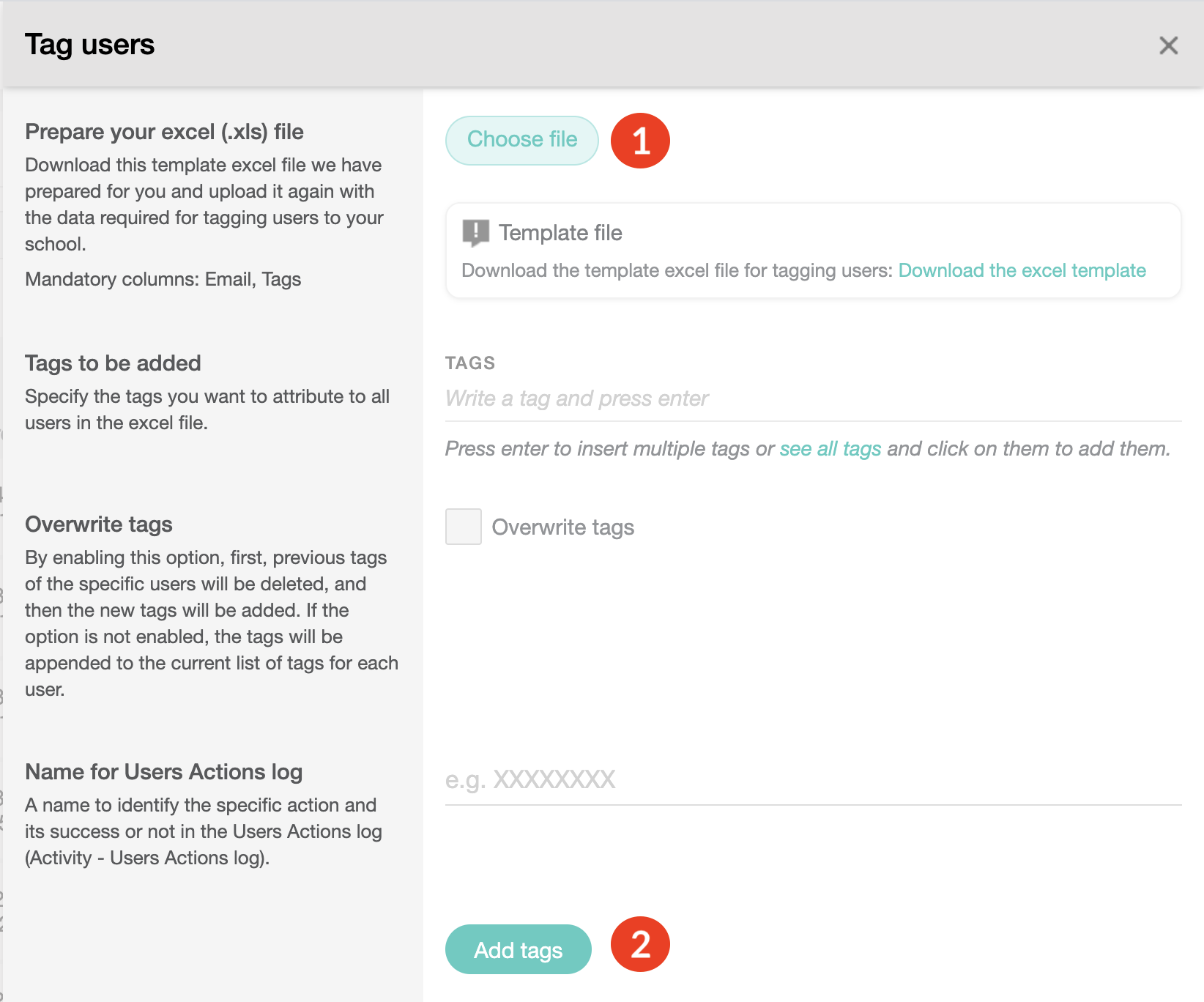How to create and use tags : LearnWorlds Help Center