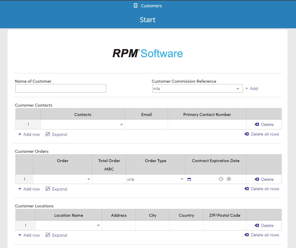 Improved Customer Management RPM Software