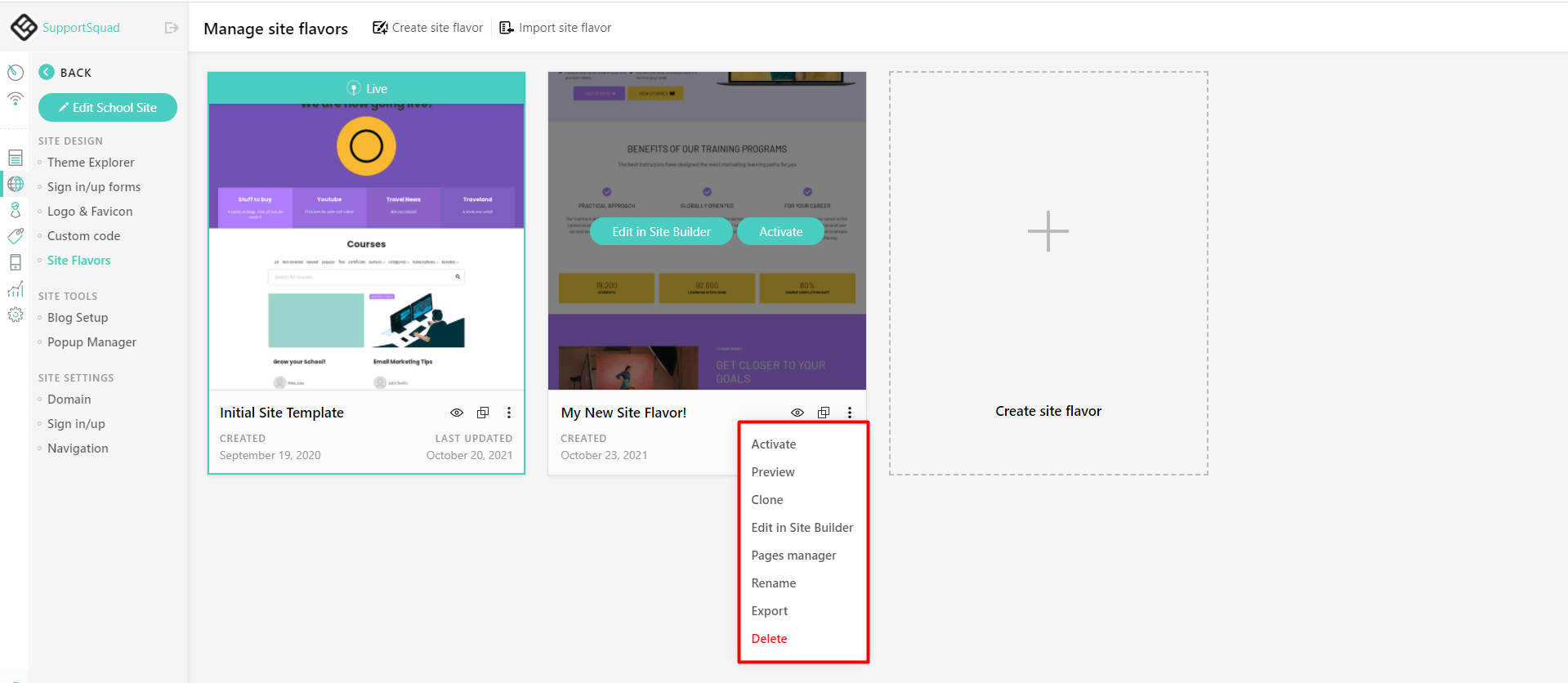 How to Choose a Template for your Academy’s Website : LearnWorlds Help ...