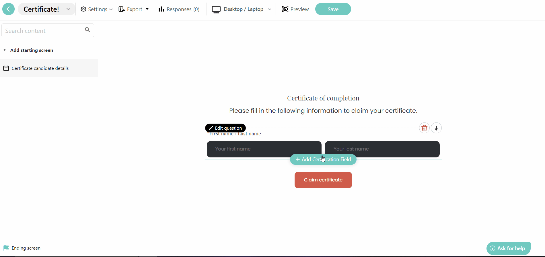 How to Create a Certificate Template LearnWorlds Help Center