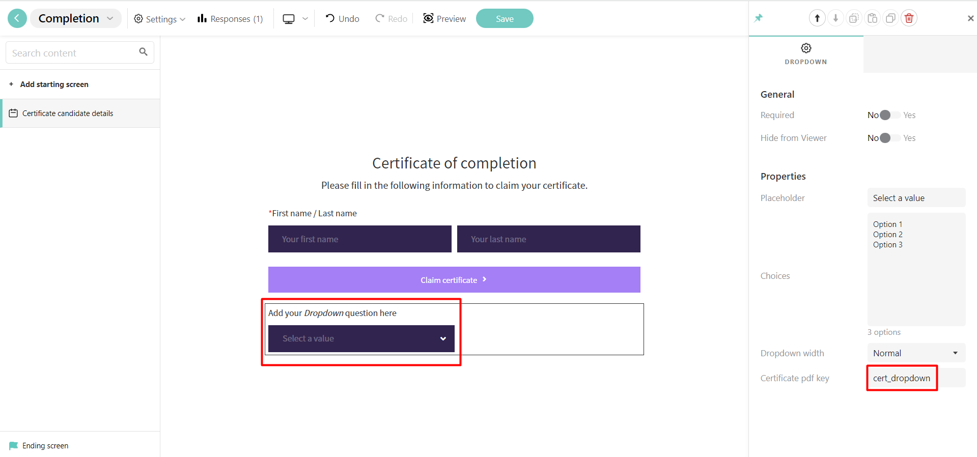 How to Create a Certificate of Completion : LearnWorlds Help Center
