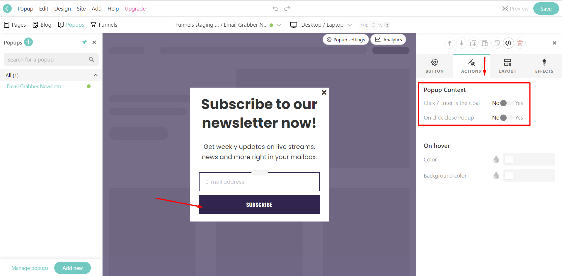 Step by step guide to change how to change popup menu background color