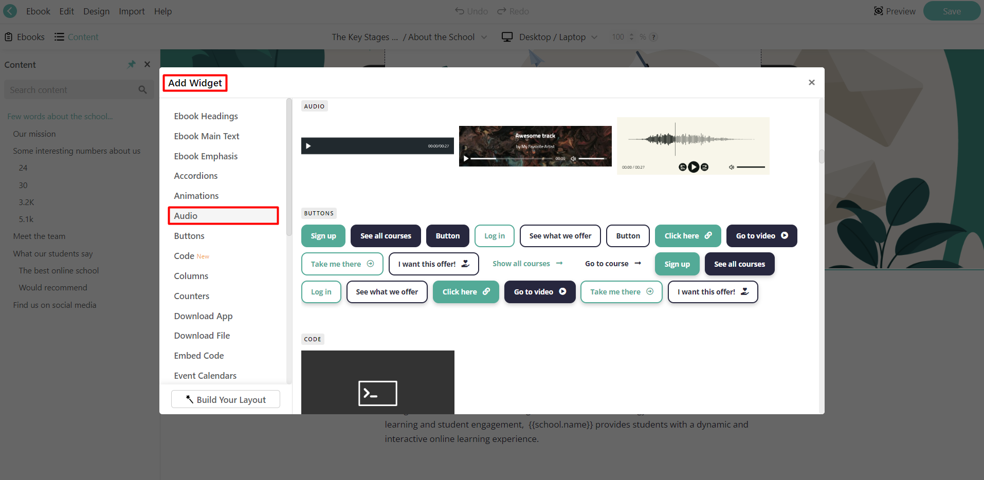 How to Add Videos and Audio in Ebooks LearnWorlds Help Center
