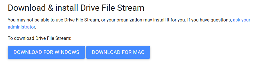 Google drive file stream download for mac