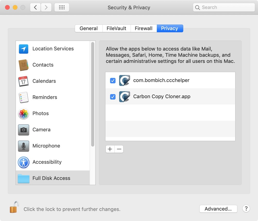 Mac backup using Carbon Copy Cloner ITS Help Desk